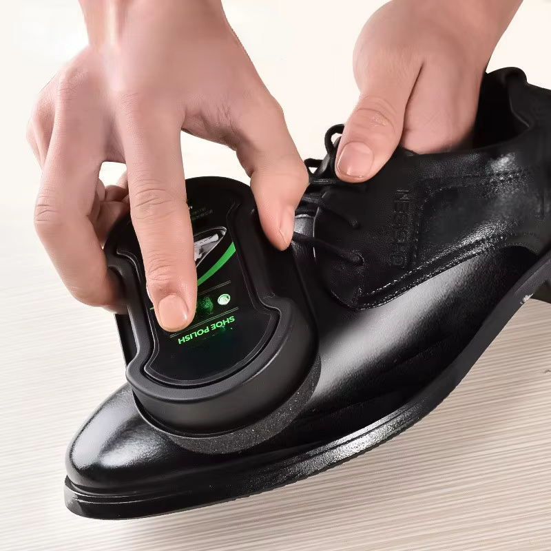2 brosses à chaussures en cuir double face pour un polissage rapide, brosse à polir, entretien des c
