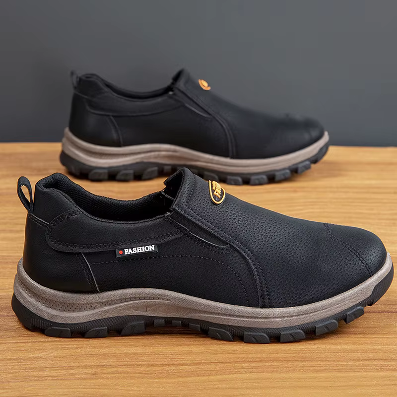Chaussures de randonnée décontractées pour hommes, grande taille, respirantes, à bout rond, à talon 