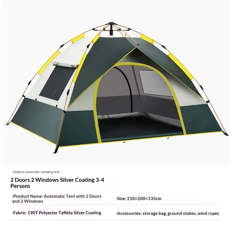 Tente automatique pliable portable Lohascamping pour pique-niques et camping en plein air, tente de