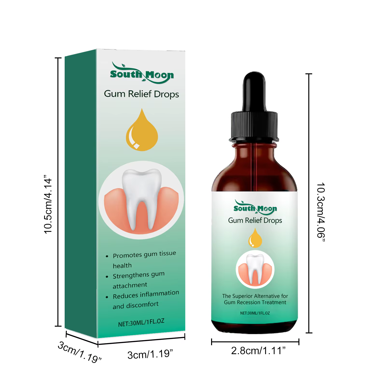 Gouttes de réparation des gencives, soulage la récente, gonflement gingivale, soins de nettoyage des
