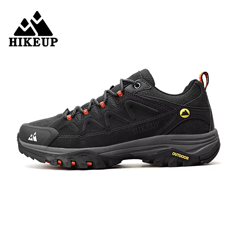 HIKEUP cuir hommes chaussures de randonnée en plein air touristique Trekking baskets escalade sentie