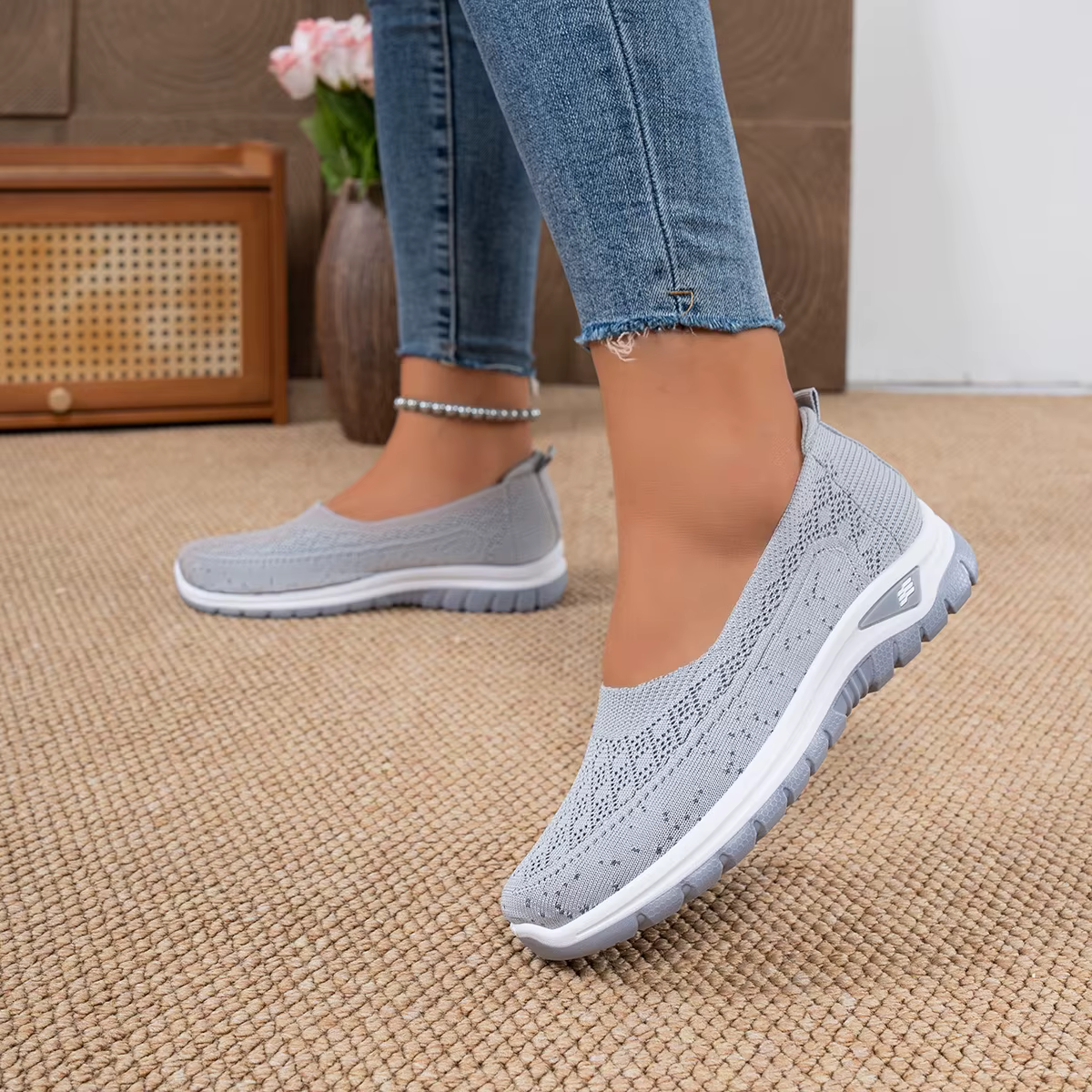 Chaussures pour femmes chaussures de sport pour femmes chaussures en filet léger respirant à semelle