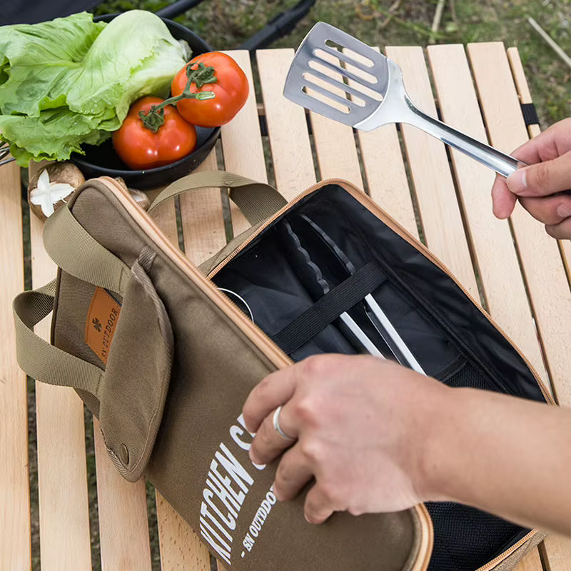 Ustensiles de cuisine de Camping en plein air, ensemble de 8 pièces livré avec un ensemble complet d