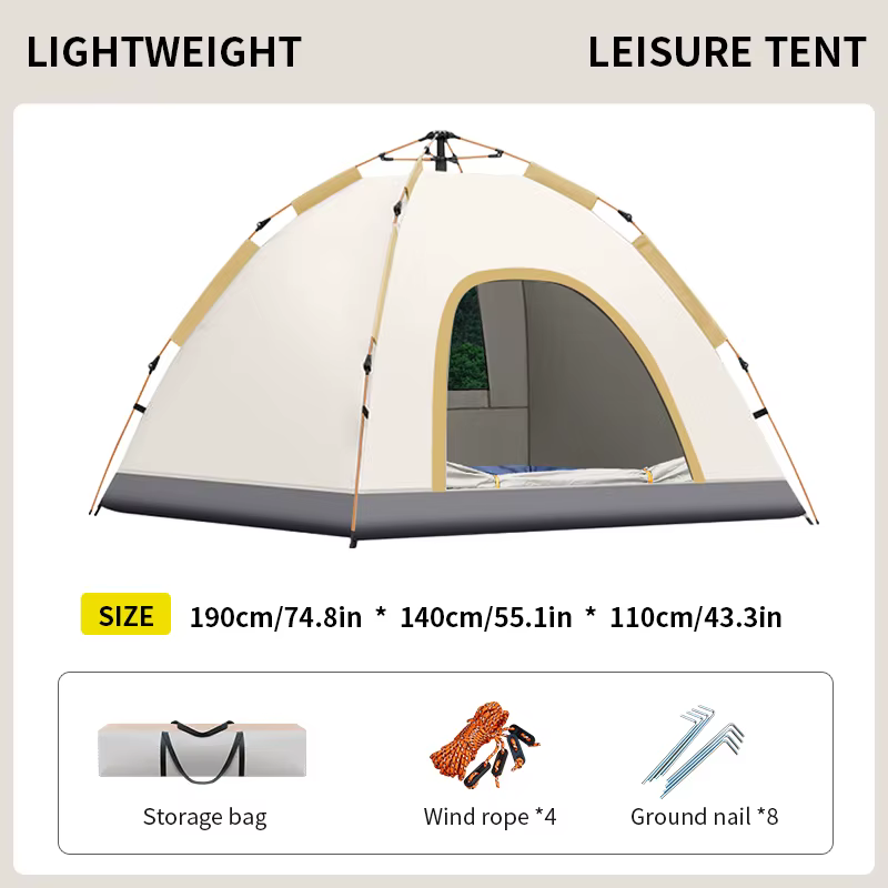 1 tente de camping en plein air pour un séjour de nuit, entièrement automatique, installation rapide