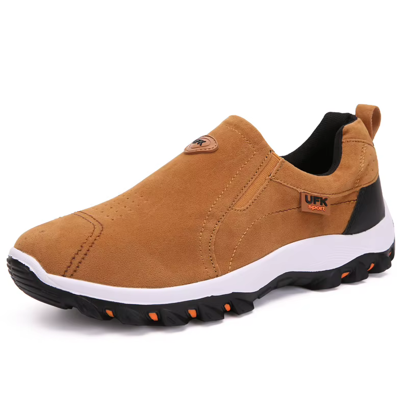 Chaussures de randonnée imperméables en cuir PU pour hommes, chaussures d'extérieur résistantes à l'