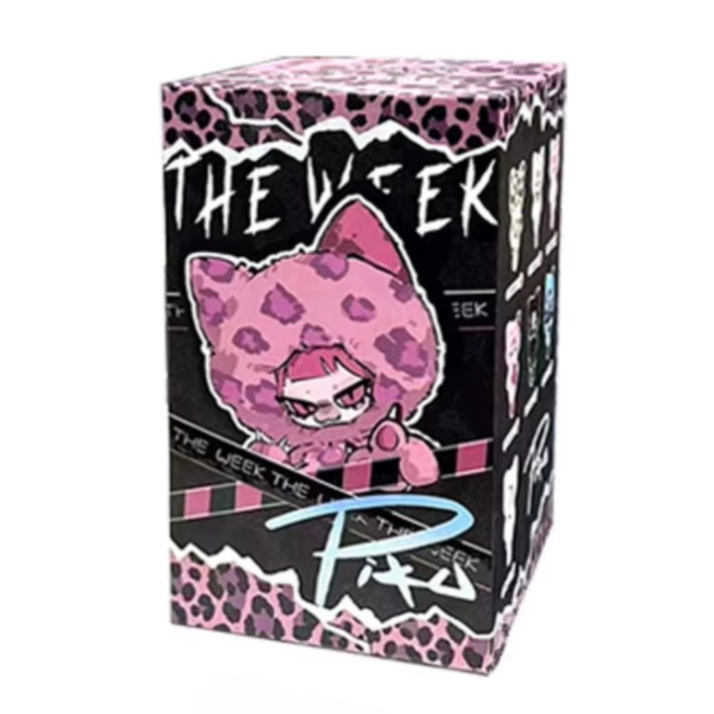 Piku The Week Blind Box Porte-clés Kawaii Sac Surprise Ornement de Bureau Boîte Mystère Pendentif Fi