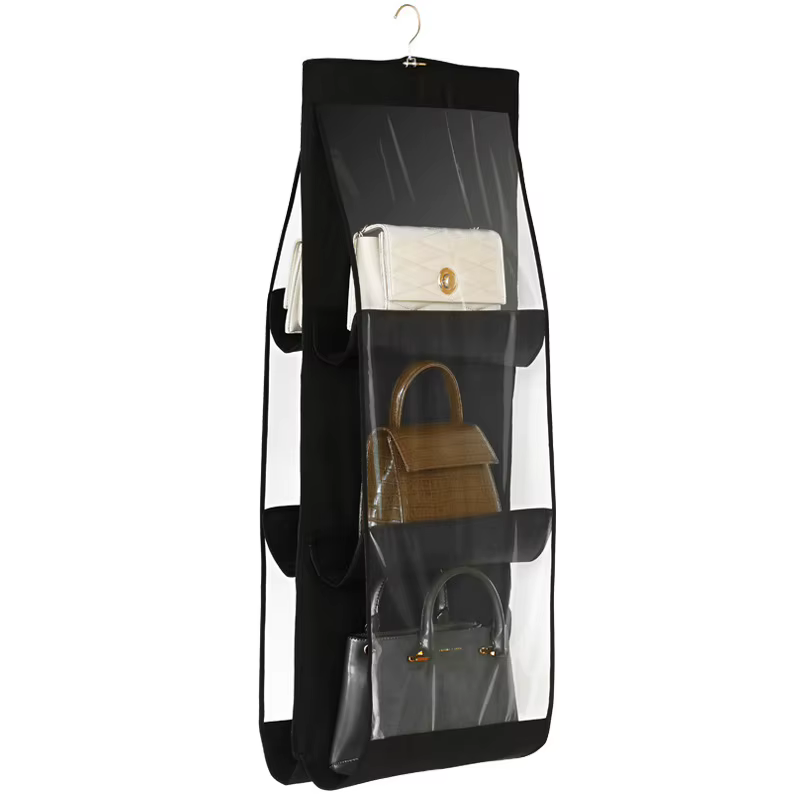 Organisateur de sacs à main suspendu pour placard, support de rangement pour sacs en tissu Oxford