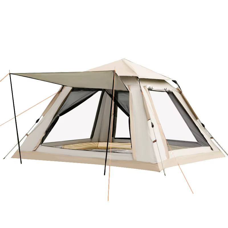 Tente à quatre côtés en angle droit, entièrement automatique, à ouverture rapide, protection solaire