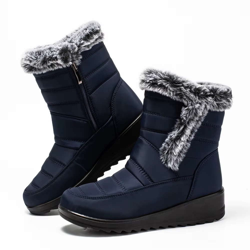 Bottes d'hiver imperméables pour femmes 2026 – Nouvelles bottes de neige épaisses en peluche pour fe