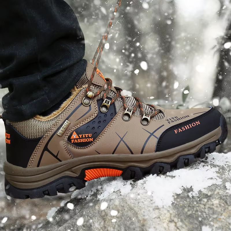 Chaussures de randonnée en daim et cuir pour hommes, baskets de Trekking en plein air, antidérapante