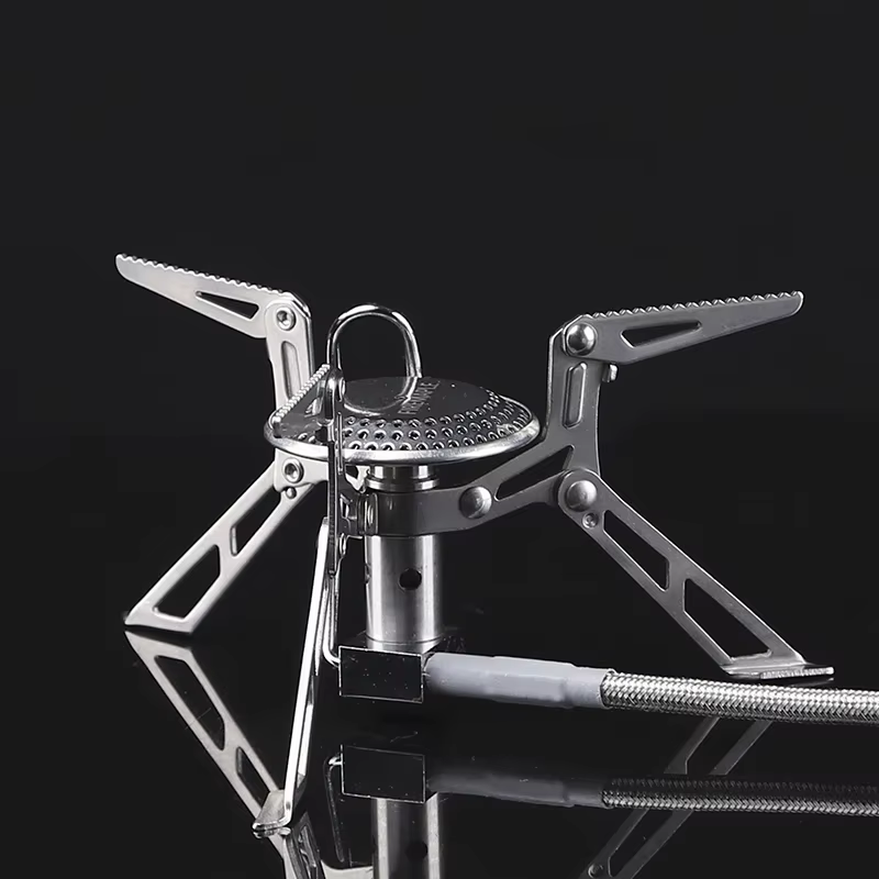 Cuisinière à gaz fendue haute puissance en érable de feu, four portable en acier inoxydable, équipem
