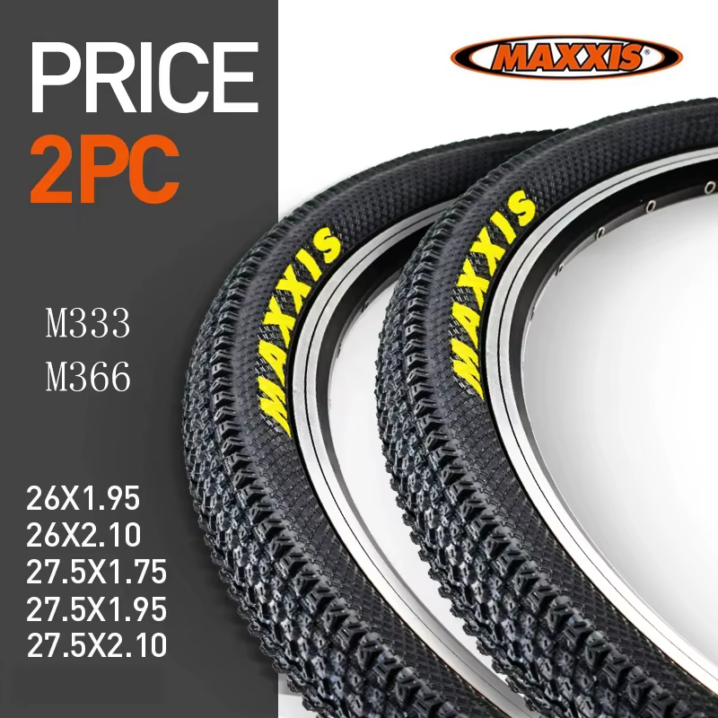 2 pneus de vélo MAXXIS 26 M366 M333 26*2.1 27.5*1.95 VTT 26*1.95 27.5*2.1 29*2.1 avec renfort en fil