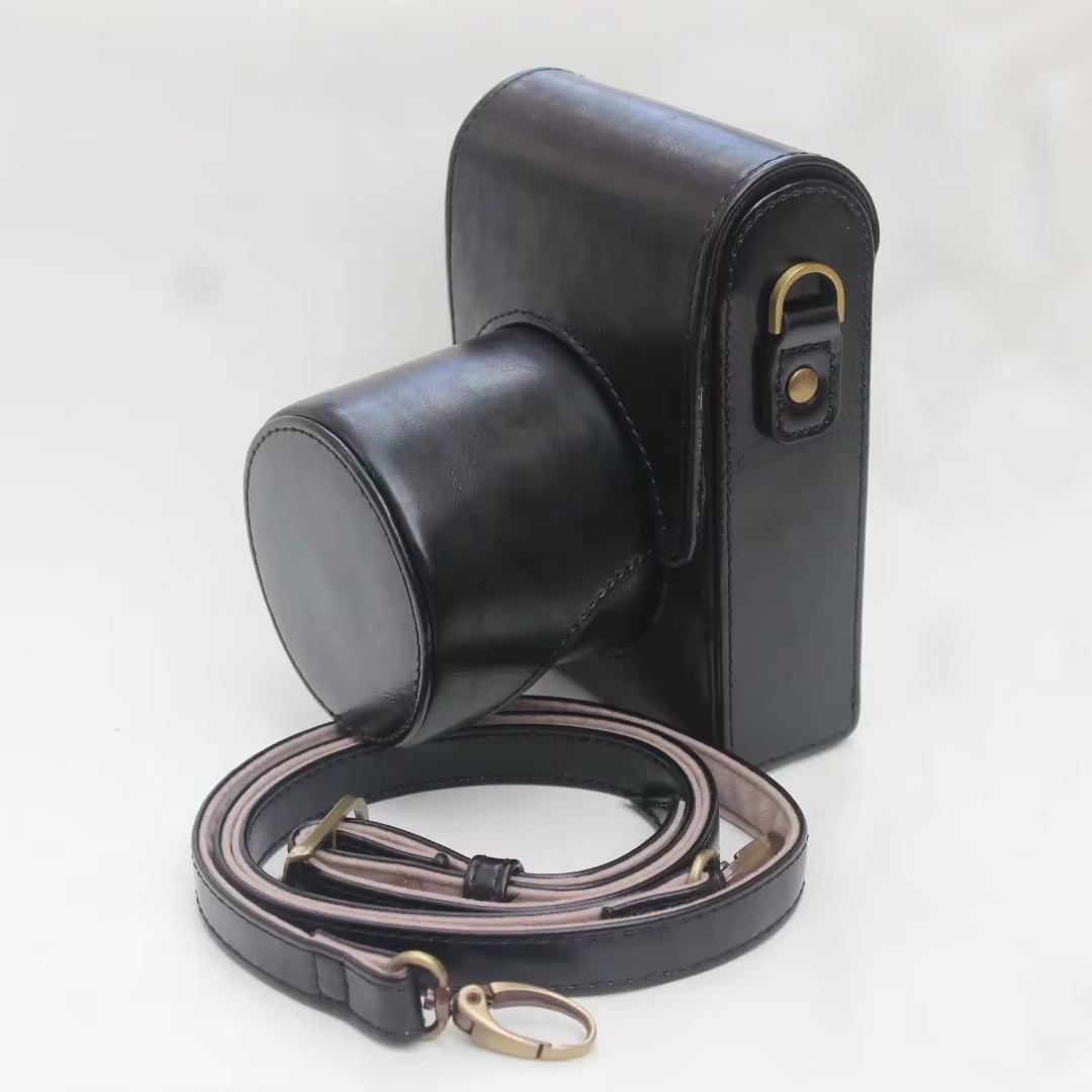 Étui en cuir pour appareil photo Leica Q Q-P Q2 Q3, sangle de sac