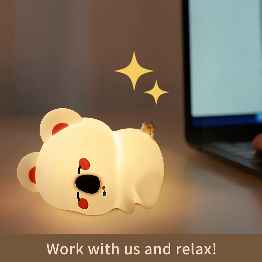 Lampe Led en forme d'animal mignon, lampe de chevet pour chambre à coucher, jouet pour enfants en ba