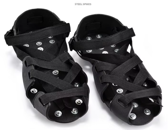 Crampons antidérapants pour la marche sur neige et glace, crampons en caoutchouc antidérapants, cram