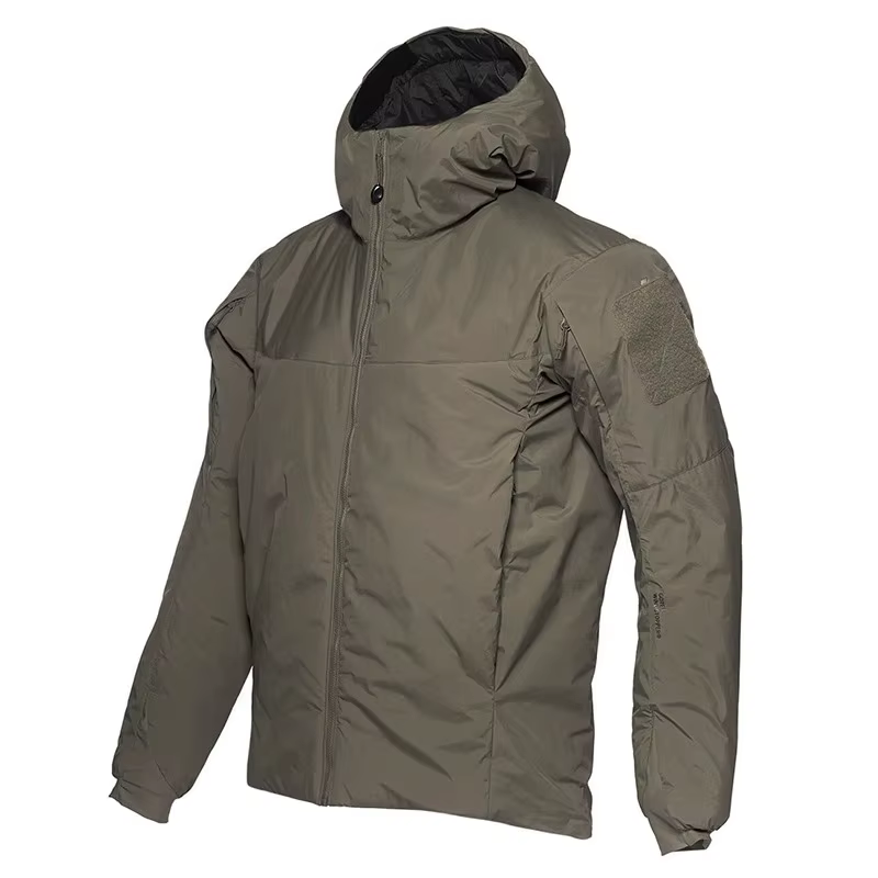 Lea 2-Veste en coton épais pour hommes, imperméable, sweat à capuche coupe-vent, étiquette argentée,