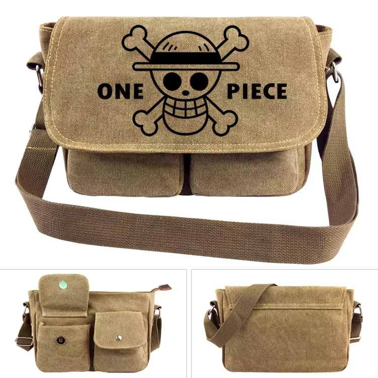 Sac bandoulière en toile One Piece Luffy Zoro, sacs messager, sacs d'école pour étudiants, sacs four