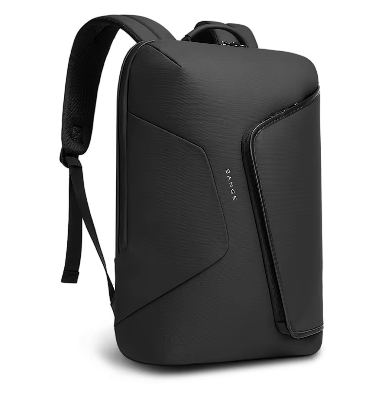 BANGE-Sac à dos d'affaires avec port USB externe, anti-éclaboussures, sac de voyage dans l'eau