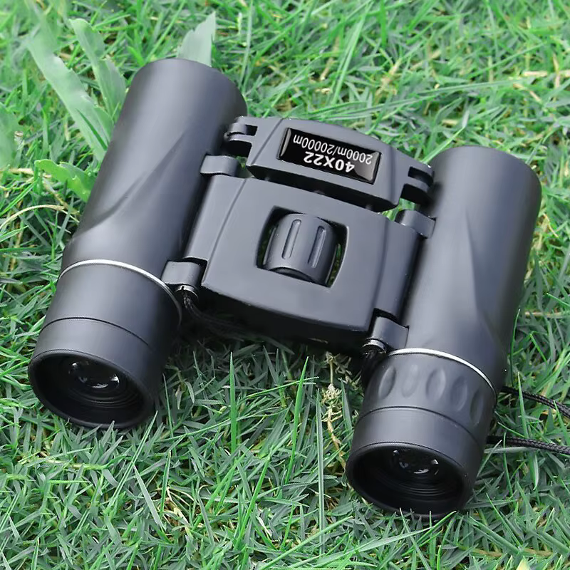 Jumelles puissantes 40x22 HD, Mini télescope pliant longue portée de 2000M, optique BAK4 FMC pour le