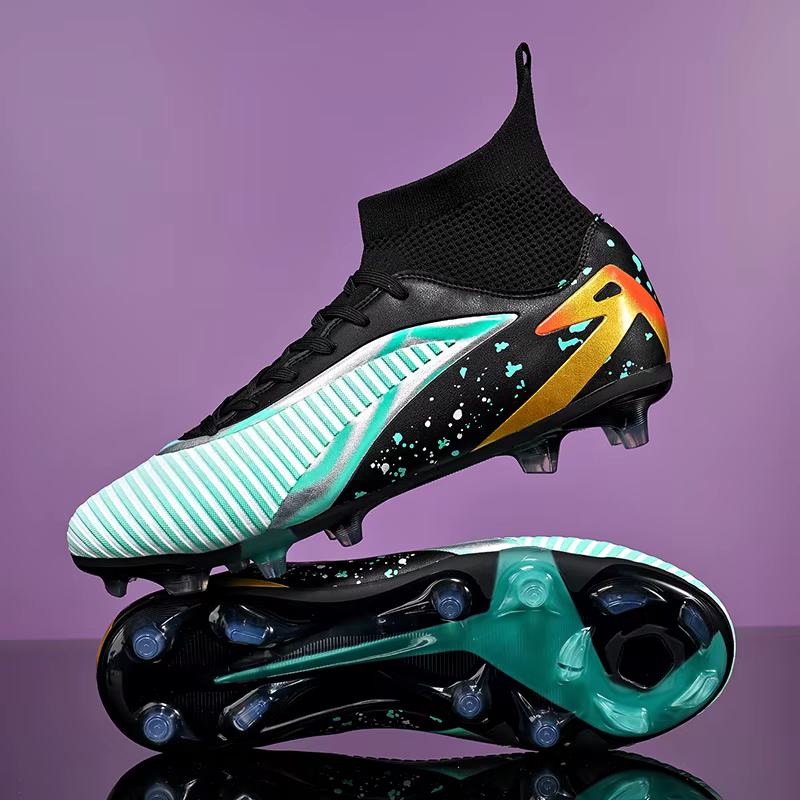 Nouvelles chaussures de football pour hommes, chaussures de sport, chaussures de futsal à cheville h
