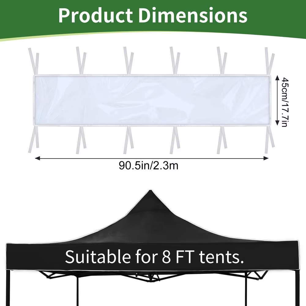 Gouttière de pluie pour tente de camping, détachable, transparente, pour connexion instantanée de te