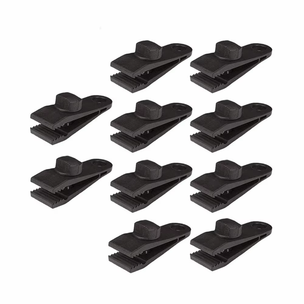 Clips de bâche de tente, 10/20/30 pièces, pince coupe-vent, Clip de bâche, auvent de tente, pince Cr