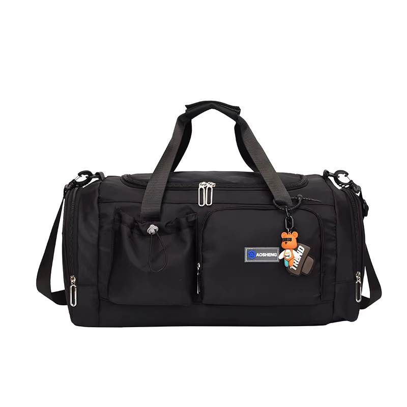 Sac de sport multi-poches en tissu Oxford, fourre-tout léger et portatif pour court voyage, fourre-t
