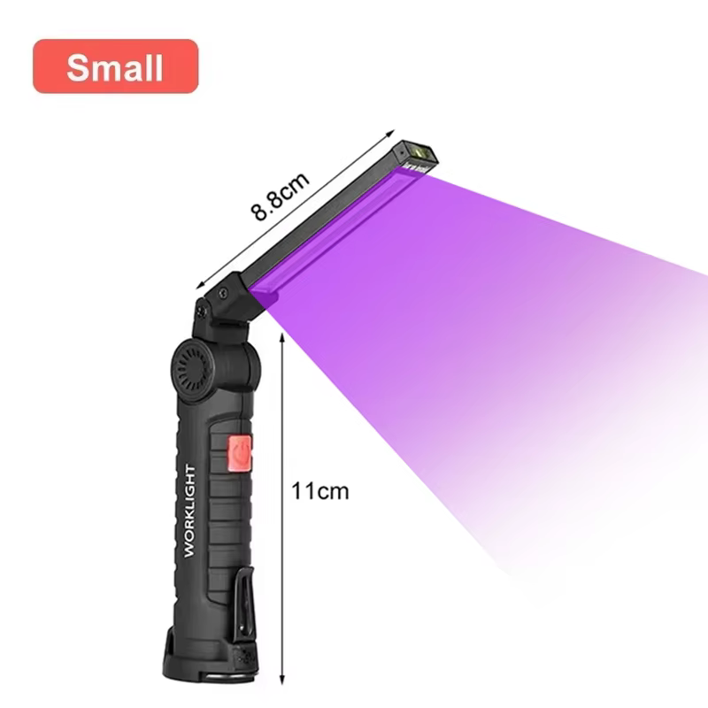Lampe torche LED UV haute puissance rechargeable par USB, lanterne de camping, détecteur de taches d