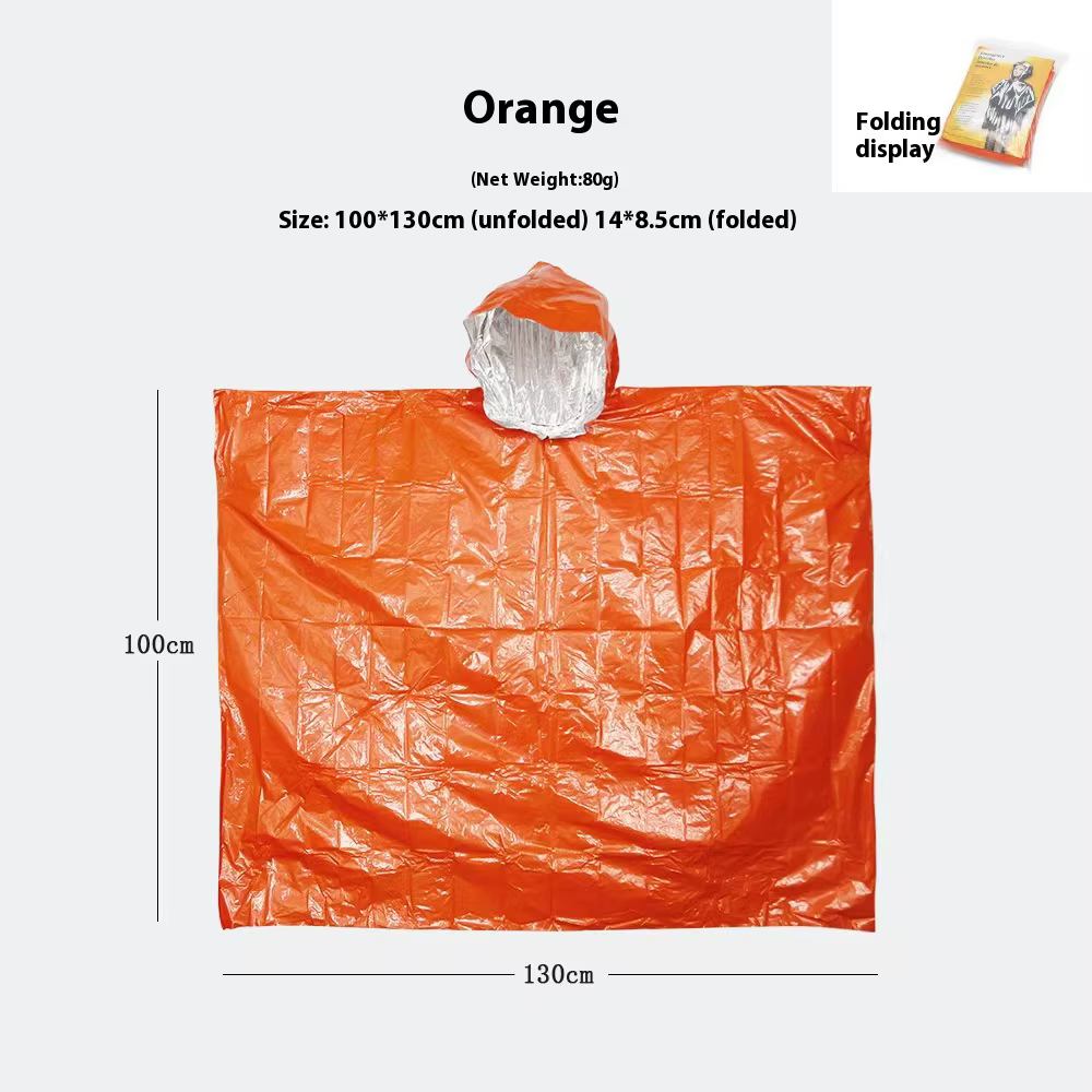 Tente d'urgence extérieure PE Portable réfléchissante chaude d'urgence thermique sauvetage réfugié s