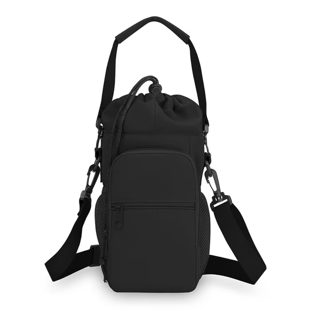 Sac de bouteille d'eau Portable universel, mains libres, avec poche pour téléphone, tasse isolée, ho
