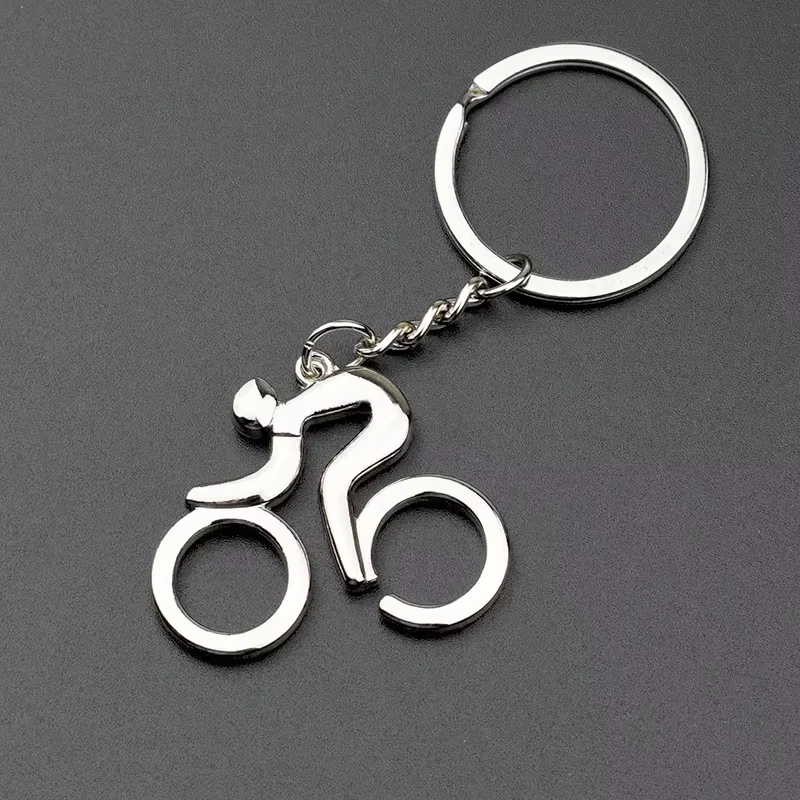 Porte-clés de vélo rétro Vintage en métal, Design de cyclisme classique pour les passionnés, cintre 