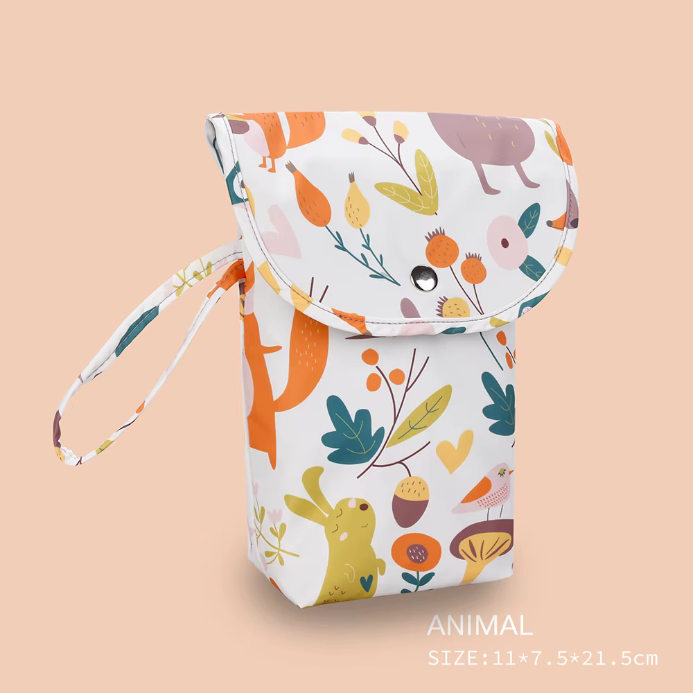 Sac à couches pour bébé, organisateur réutilisable, imperméable, sac en tissu humide/sec, rangement 