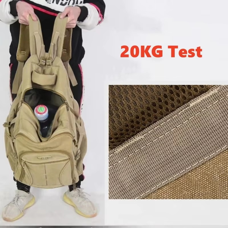 70L toile épaisse Camping sac à dos grande capacité étanche en plein air Trekking voyage escalade sa