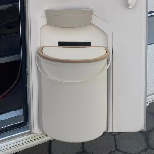 Poubelle 10L avec couvercle pour camping-car, bateaux de Camping, caravane et camping-car, poubelle