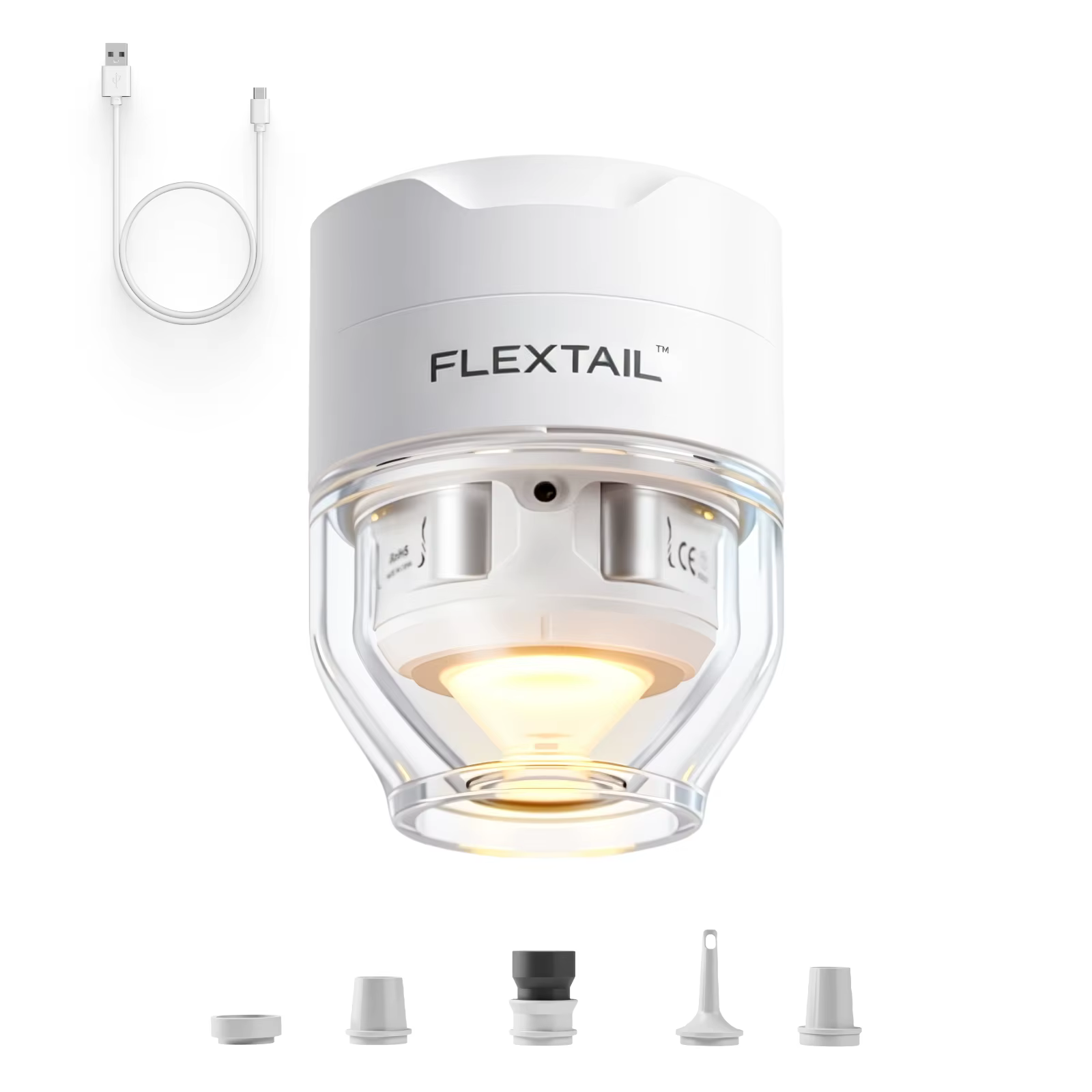 FLEXTAIL TINY PUMP 3X - Pompe à air portable ultra-légère 5kPa, lampe de camping 5 modes, multi-usag