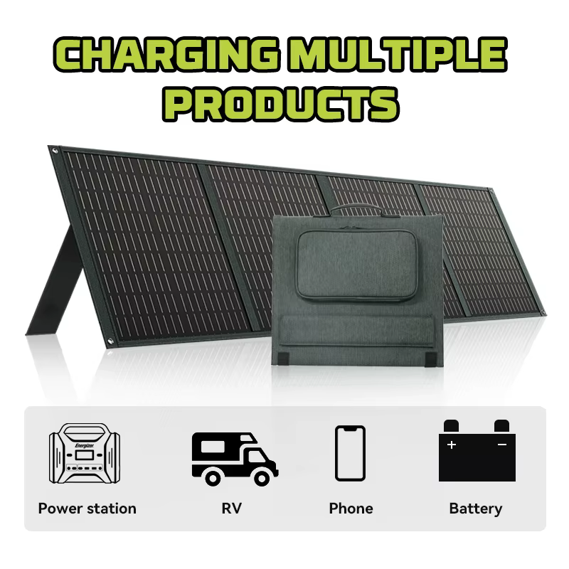 POWERWIN PWS110 Panneau solaire pliable Chargeur de batterie Flexible 18V 110W ETFE 24% d'efficacité