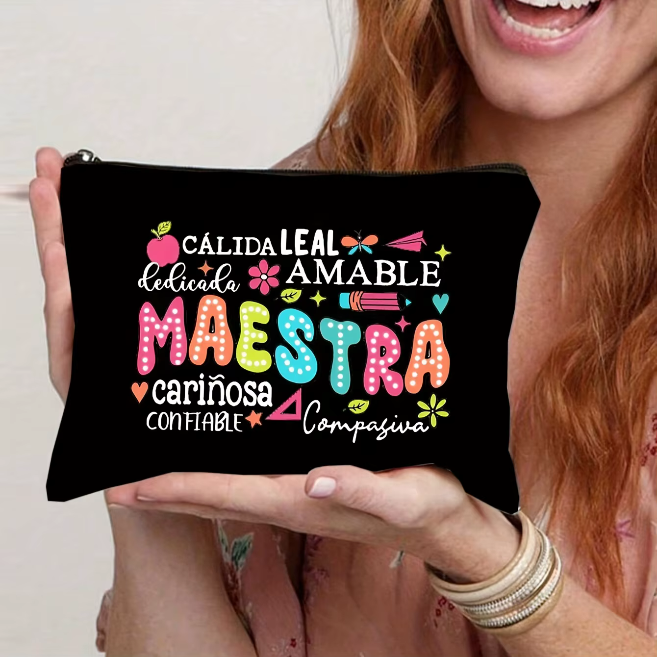 Pochette pour femmes 1 pièce, cadeaux pour enseignants pour le meilleur professeur de toujours, sac 