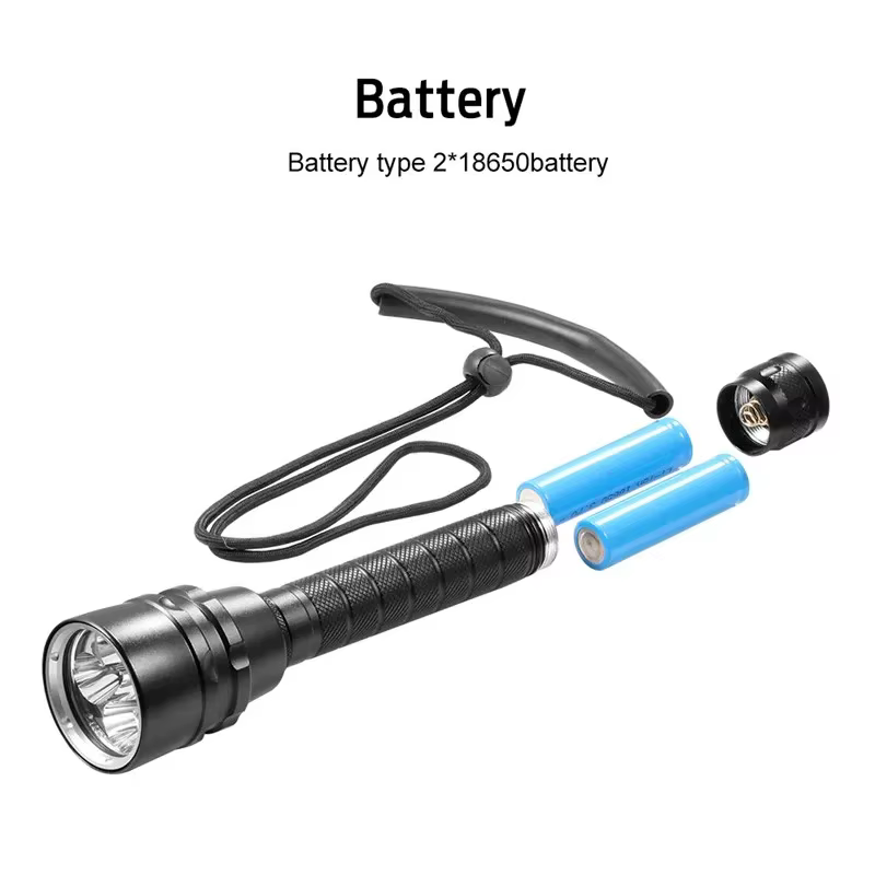 Puissante lampe de poche de plongée LED Super 8000LM 3/5LED torche sous-marine professionnelle IP8 l