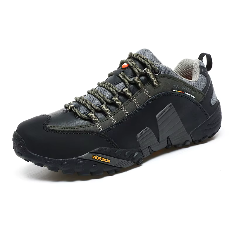 Chaussures de trekking pour homme, imperméables, en cuir véritable, pour la randonnée en montagne, l