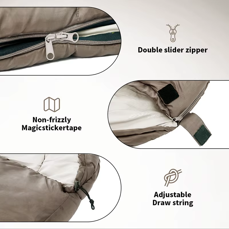 Natureifa-Sac de couchage léger en coton pour femme, MJ300, MJ300, MJ12 ℃, MUNISleeping Bag, Camping
