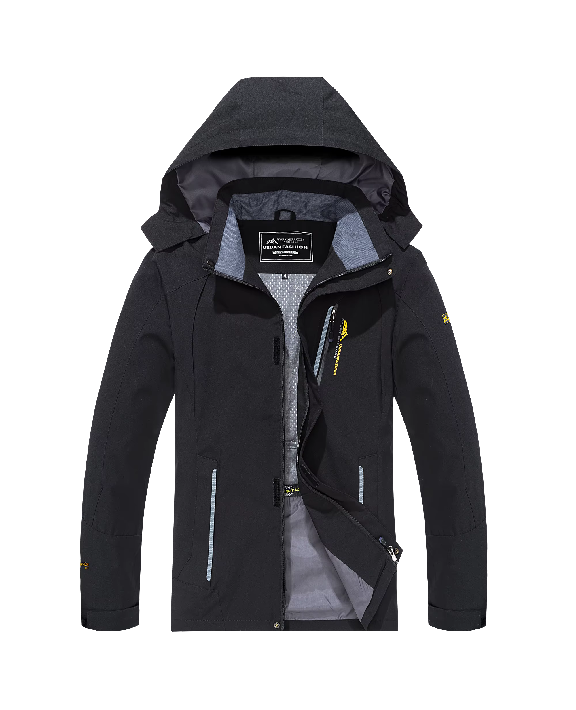 Veste de randonnée imperméable pour hommes, grande taille, coupe-vent, Camping, chasse, course à pie