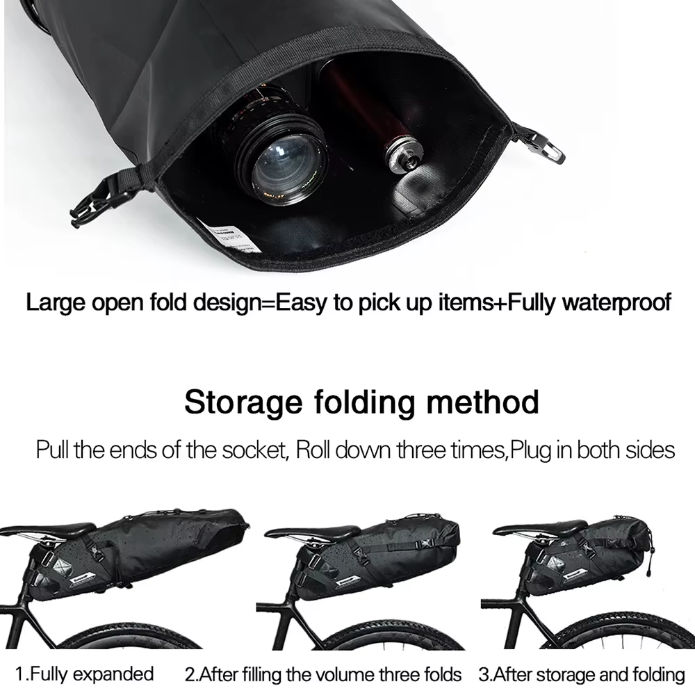 Bal inowalk-Sac de vélo entièrement étanche, sac arrière T1 pour vélo de route et de montagne, sacoc