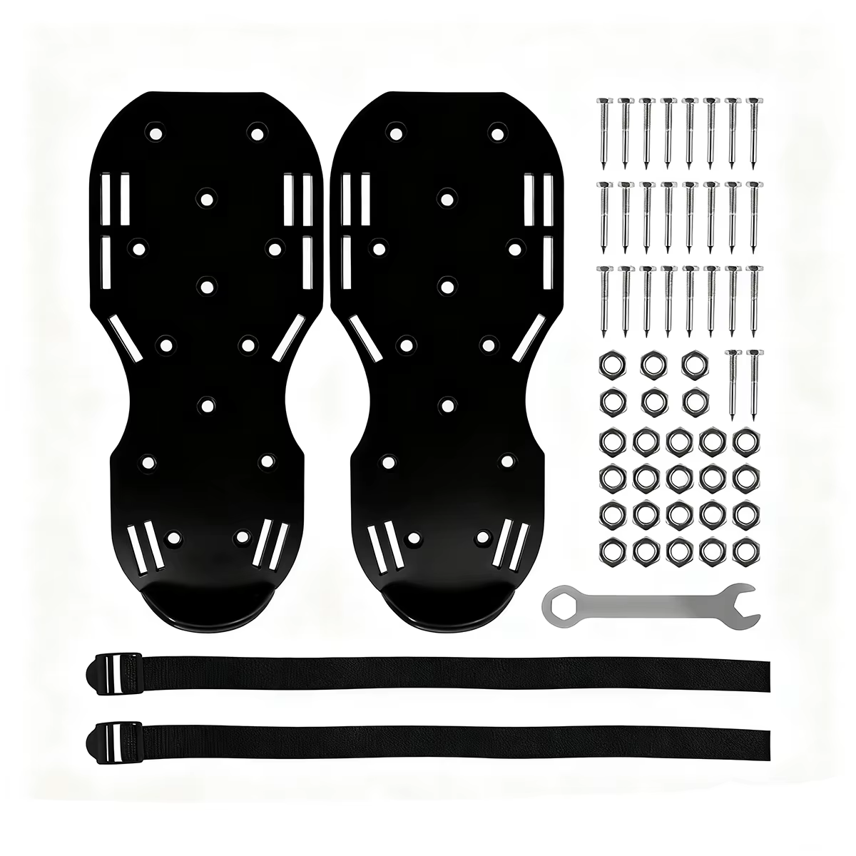 Chaussures d'aération de pelouse 9K réglables à pointes, sandales d'aération, outils de jardinage, a