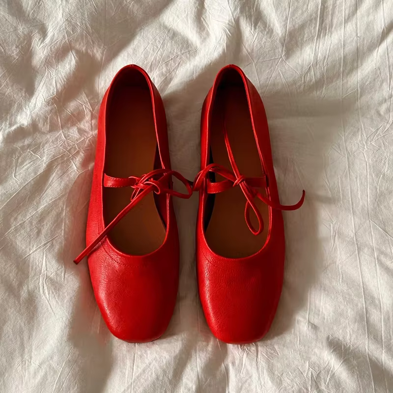 Taille 34-43 femmes chaussures en cuir véritable pour chaussures décontractées à talons bas chaussur