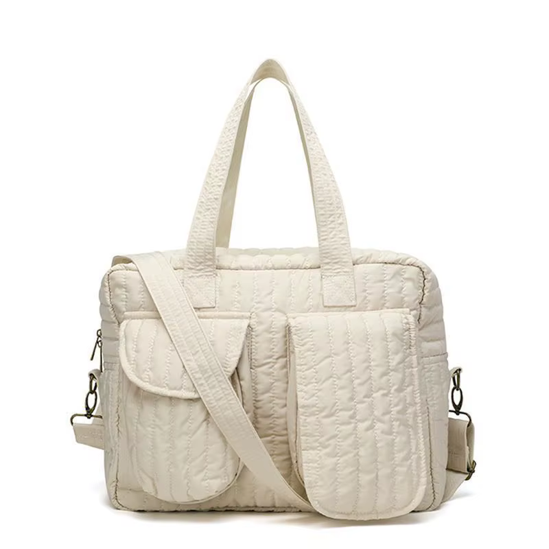Sac à couches matelassé en coton pour bébé, Sac de maternité de voyage, messager pour femmes, sacs à