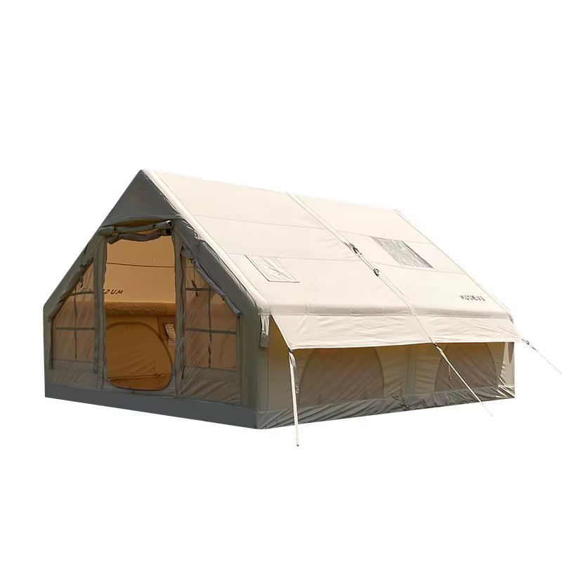 Tentes familiales de luxe surdimensionnées pour le glamping, tente de camping en coton gonflable pou