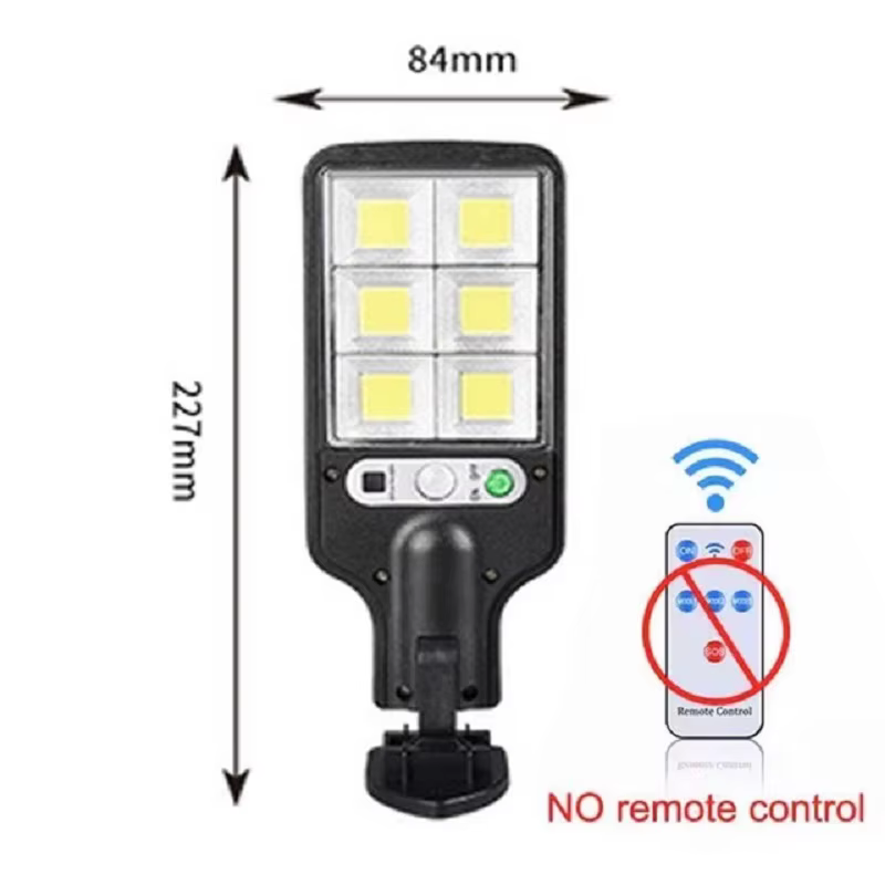Lampadaires solaires extérieur 4500W lampe solaire avec 3 modes d'éclairage étanche PIR capteur de m