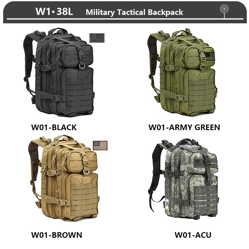 Tactique Sac À Dos 3 Jours Pack D'assaut Molle 38/45L Grand En Plein Air Étanche Randonnée Camping V