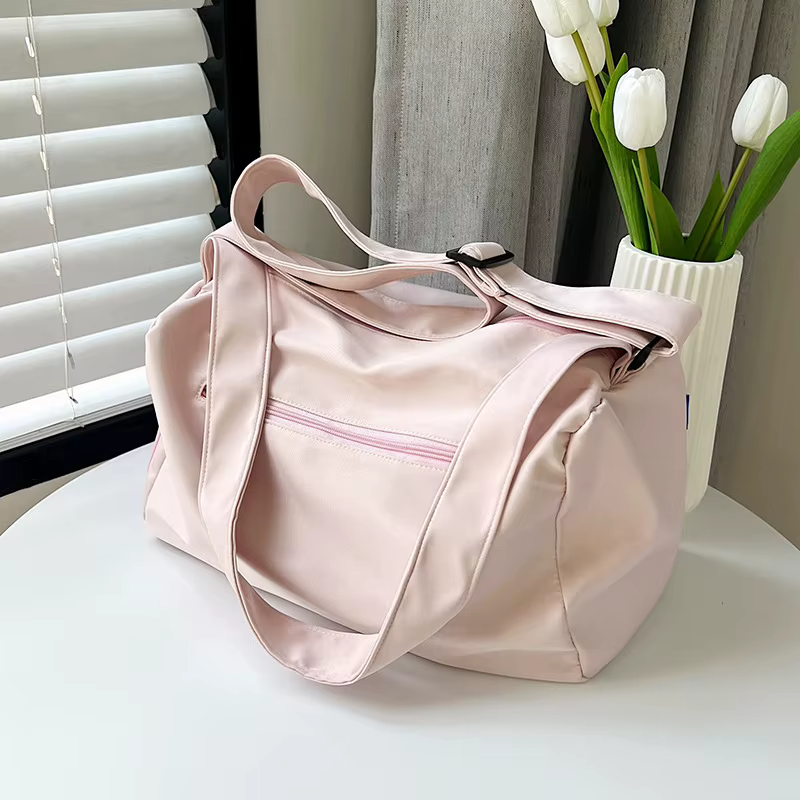 Grands sacs fourre-tout de voyage à bandoulière pour femmes, sacoches de Yoga en toile, sac à main d