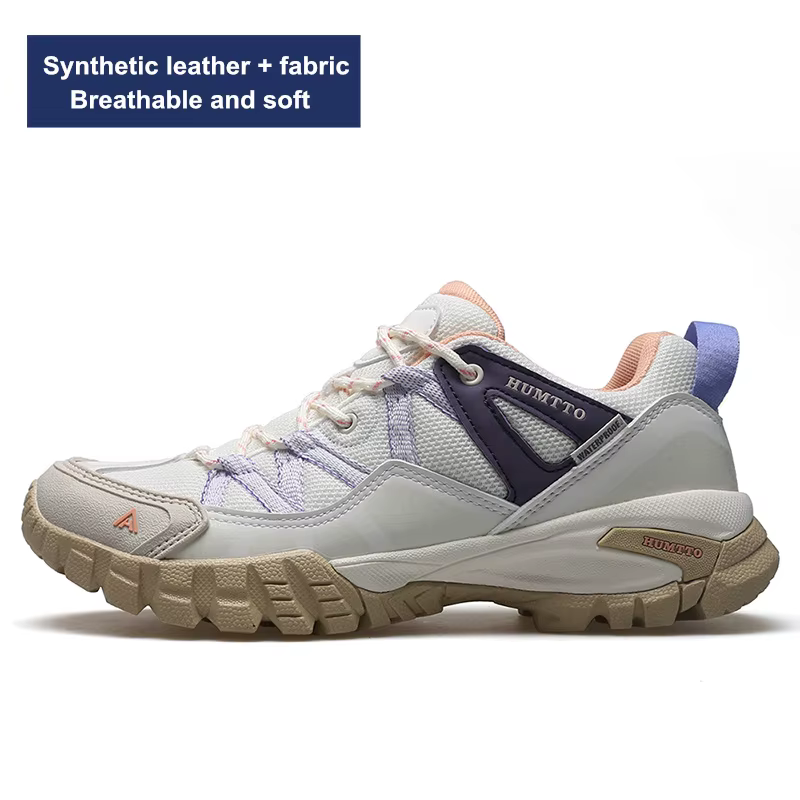 HUMTTO – chaussures de randonnée imperméables en cuir pour femmes, baskets de luxe stylées et décont